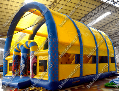 Надувной батут "Морской бриз с крышей"