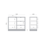 Комод TIMELESS TLD029 на цоколе