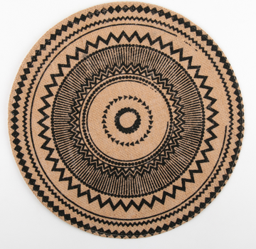 Салфетка сервировочная "Африка" цвет Беж. чёрный рисунок 38*38