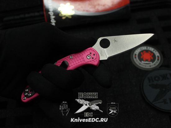 Складной нож Spyderco Delica 4 Lightweight C11FPPNS30V c клинком из стали CPM-S30V, рукоять FRN