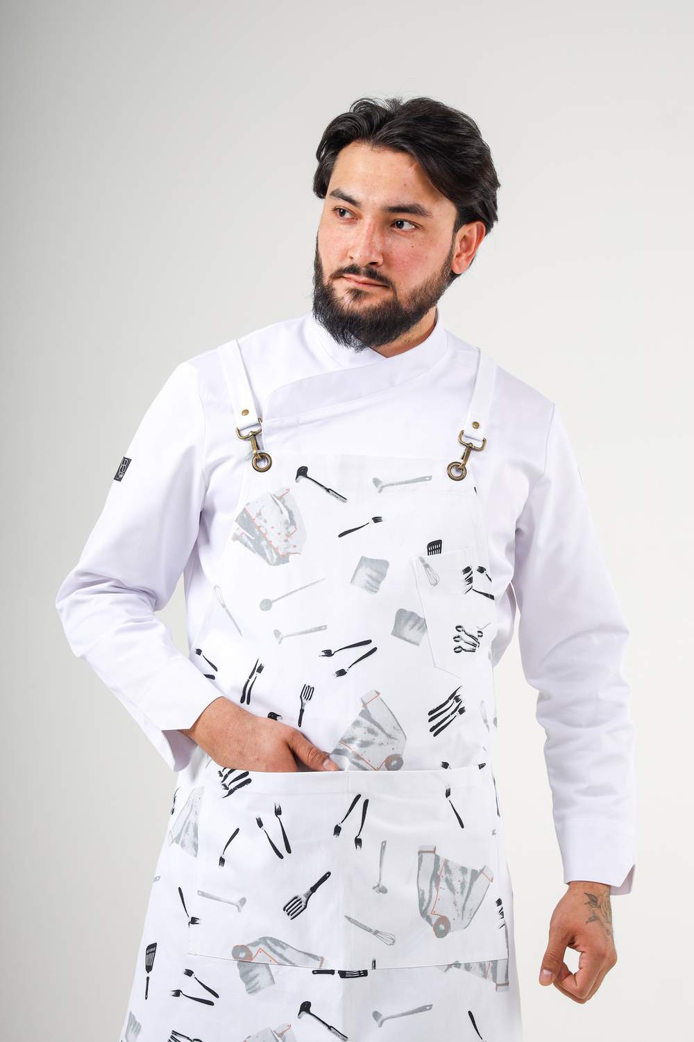 Фартук cooker white