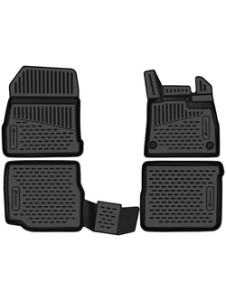 Коврики в салон для NISSAN Note (II Рестайлинг) 2016 -2020 правый руль 4шт. (полиуретан) ELEMENT3DAN1054210K