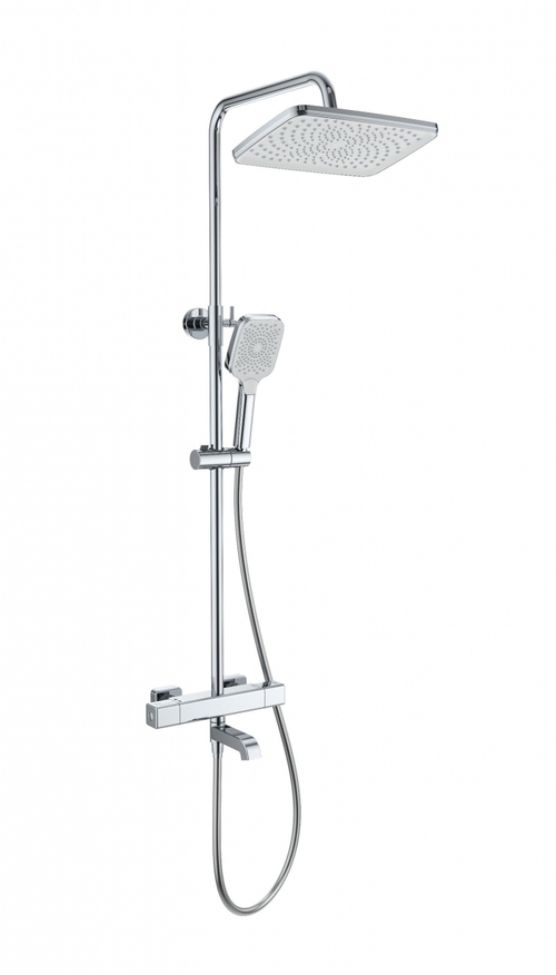 Душевая система с термостатом WONZON & WOGHAND STAY 2, Хром (WW-B3016-T1-CR)