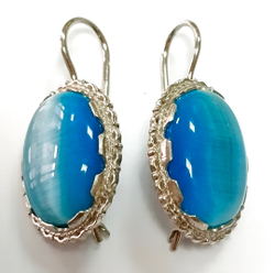 Ювелирные серьги из серебра