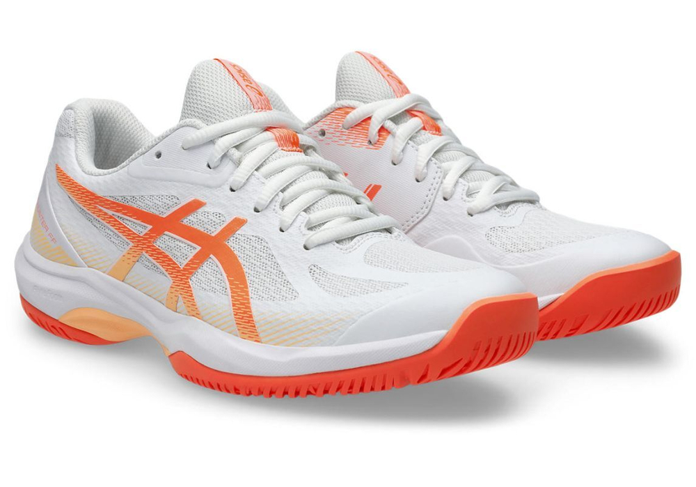 Женские кроссовки для бадминтона/сквоша Asics Court Hunter FF - white/vivid coral