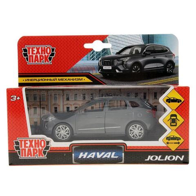 Модель ин. мет. "Haval Jolion" 12см, двери, багаж, темно-серый, коробка JOLION-12-GY (72) (Технопарк)