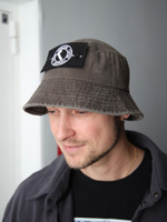 Панама город горький с патчем коричневый коричневая