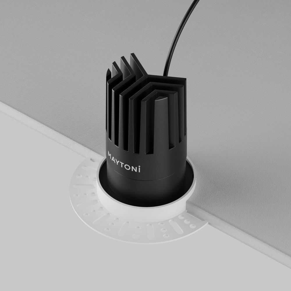 Светильник встраиваемый светодиодный Maytoni Dip DL121-15W-2.7K-TRS-B