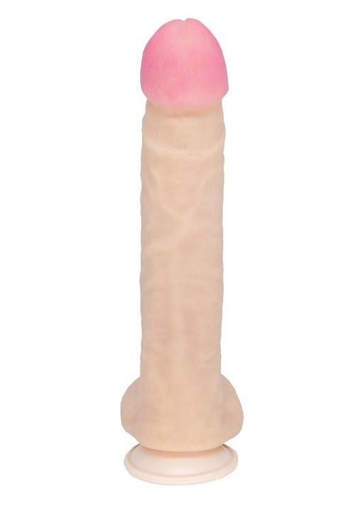 LOVETOY REAL NEXT №32 – большой реалистичный фаллоимитатор из неоскин на присоске, телесный, 24,5 см