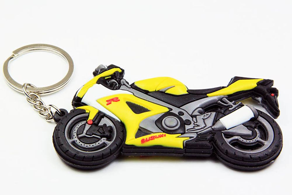 Брелок Мотоцикл Suzuki (желтый)