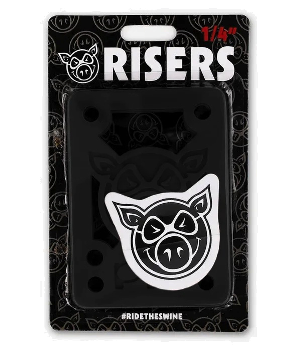 Подкладка (комплект) Pig Piles 1/4" Hard Risers Black (2шт.)