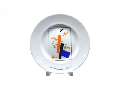 Декоративная тарелка 155 мм форма Гладкая рисунок Малевич арт. 80.51497.00.1