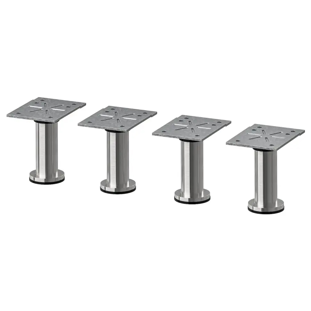 Ножки - IKEA CAPITA, 9 см, нержавеющая сталь, КАПИТА ИКЕА