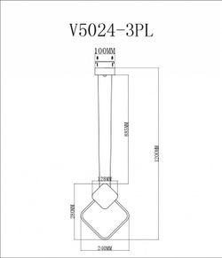 Подвесной светильник Moderli Store V5024-3PL