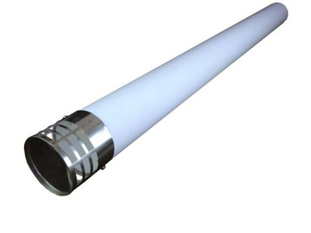 Труба воздуховода 80 мм с защитной решеткой 1000 мм для котлов Vaillant 0020199428