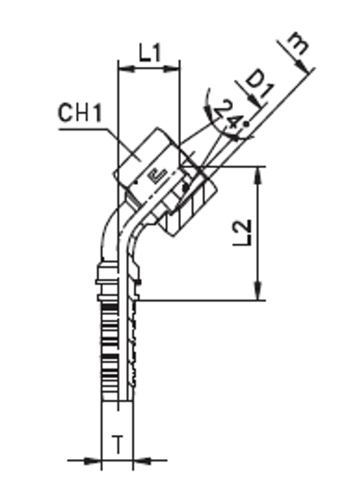 Фитинг DN 16 DKO-S (Г) 30x2 20 (45)