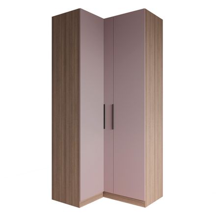 МС Роза Шкаф угловой 1100 Орех Франклин/Ройс Пудра скин