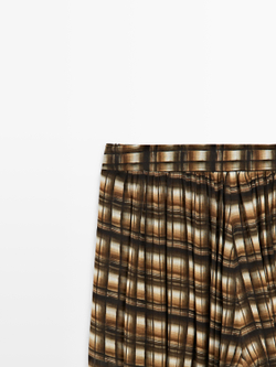 Massimo Dutti Свободные брюки-саруэль, горчично-желтый