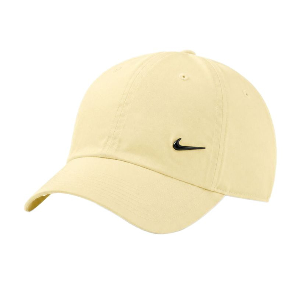 Теннисная кепка Nike Dri-Fit Club Unstructured Metal Swoosh - coconut milk/metallic black