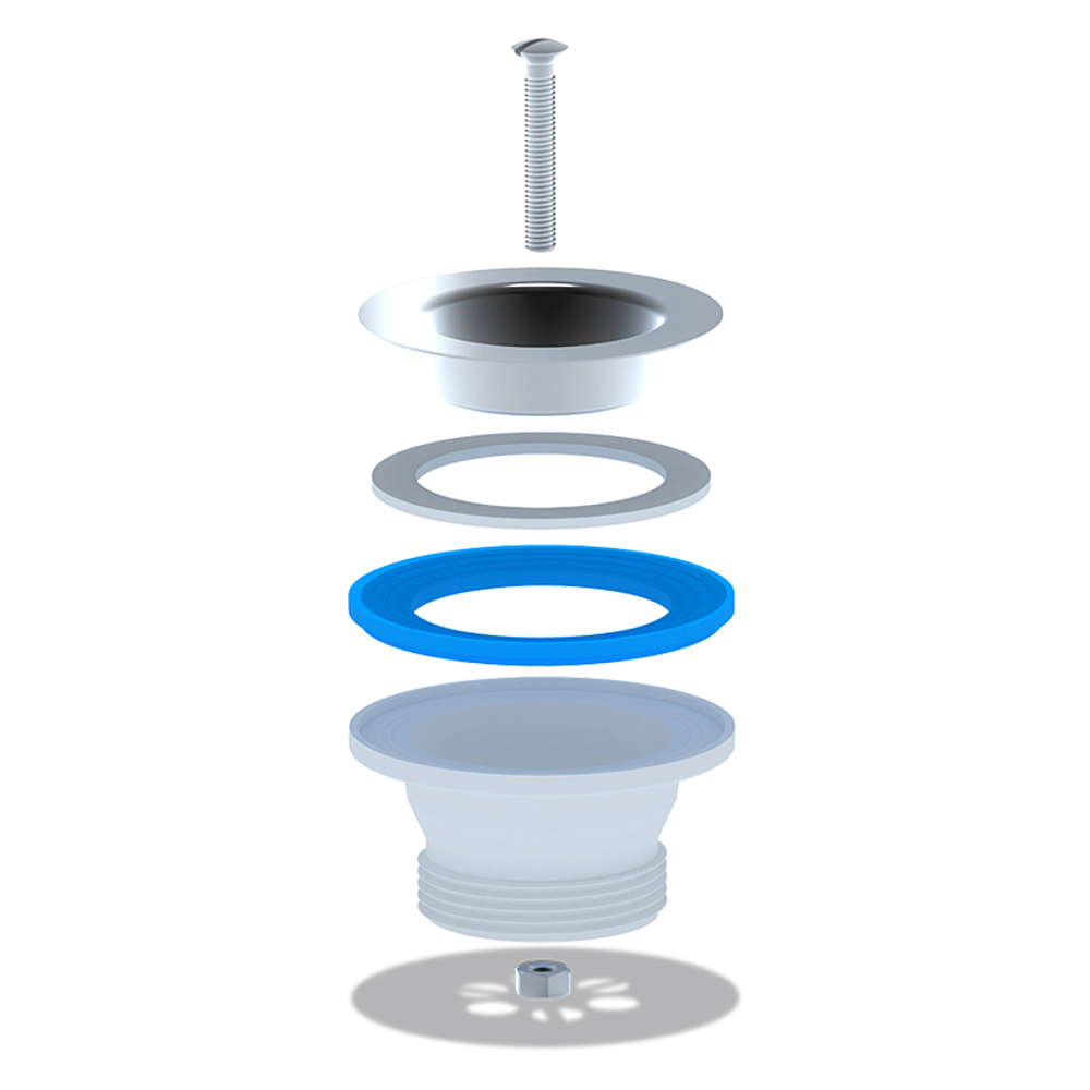 Выпуск Ани Пласт 1 1/2" с нержавеющей решеткой (M100)