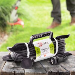 Удлинитель силовой ЭРА UFx-1e-3x1,5-10m-IP44(KG) на рамке с заземлением 1 розетка 10 м КГ 3х1,5мм2