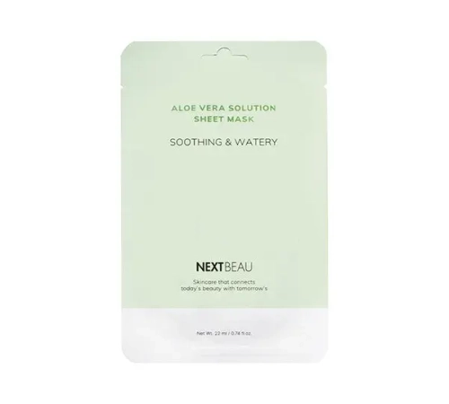 NEXTBEAU Aloe Vera Solution Sheet Mask Тканевая маска