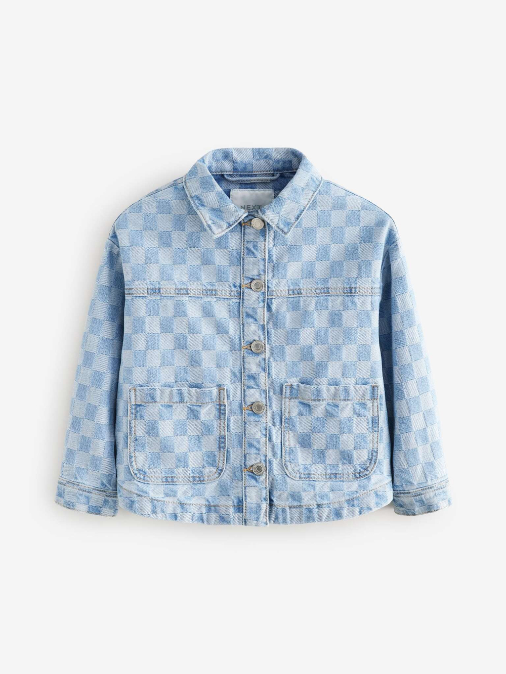 Куртка джинсовая для девочки Next B45-318, Голубой