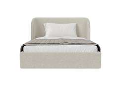 Кровать двуспальная Classic 140 см (молочный, букле)