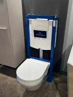 Унитаз подвесной Villeroy&Boch Architectura 568CDR01 альпийский белый, с крышкой микролифт, с инсталляцией