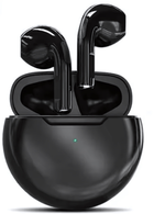 Bluetooth - гарнитура Pro 6, TWS вкладыши, BT5.0, 30/200mAh Black