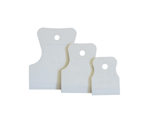 Шпатель резиновый набор 3шт белый  40-60-80мм КЕДР