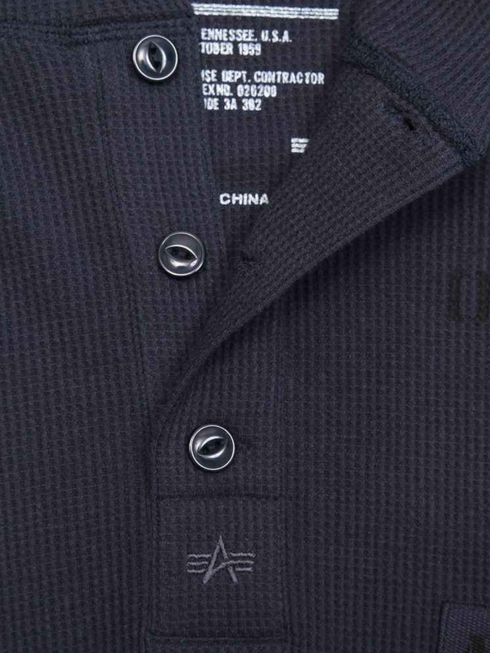 Толстовка Alpha Industries Langdon (т. синяя - r.blue)