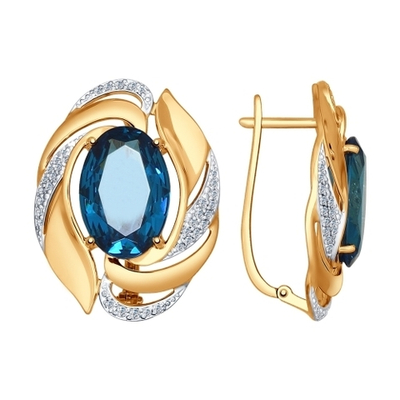 Серьги Au 585 (724618)