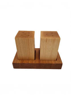 Набор для специй из бука "Рустик", 2 предмета, PPwood