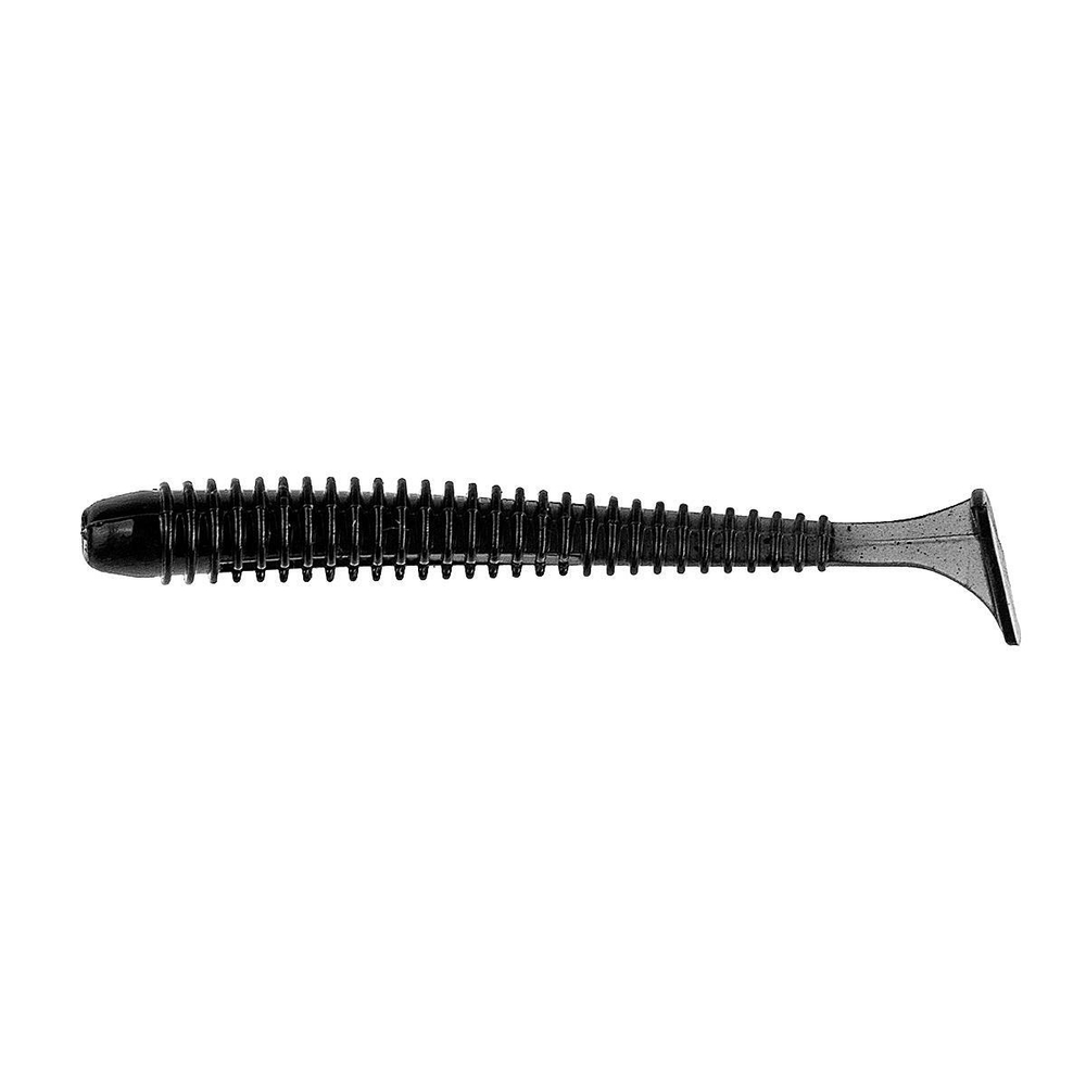Виброхвост Liny Catcher 2,35"/6 см Black 12шт. (HS-5-011) Helios