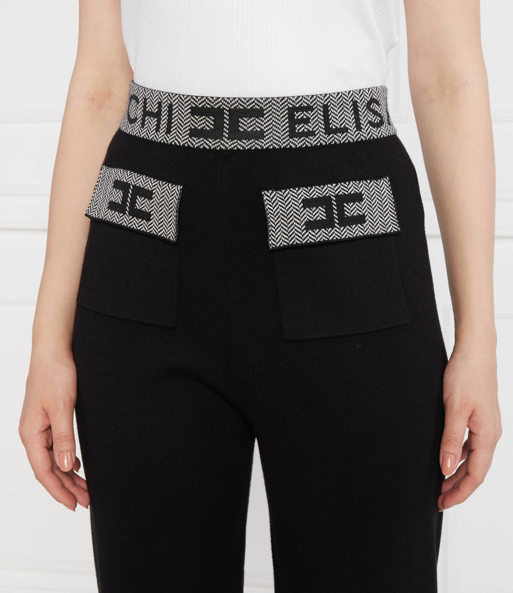 Трикотажные штаны Elisabetta Franchi - черный(KP43S36E2)