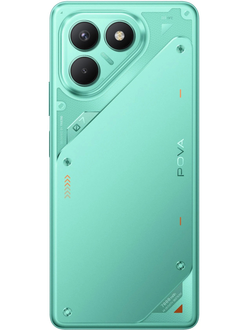 Смартфон TECNO POVA 7 Neo 8/256 ГБ Ростест(ЕАС), Dual nano SIM, зеленый