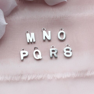 п728-P Буква плоская mini "P" 8мм, родий