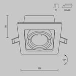 Встраиваемый светильник Technical DL008-2-01-B