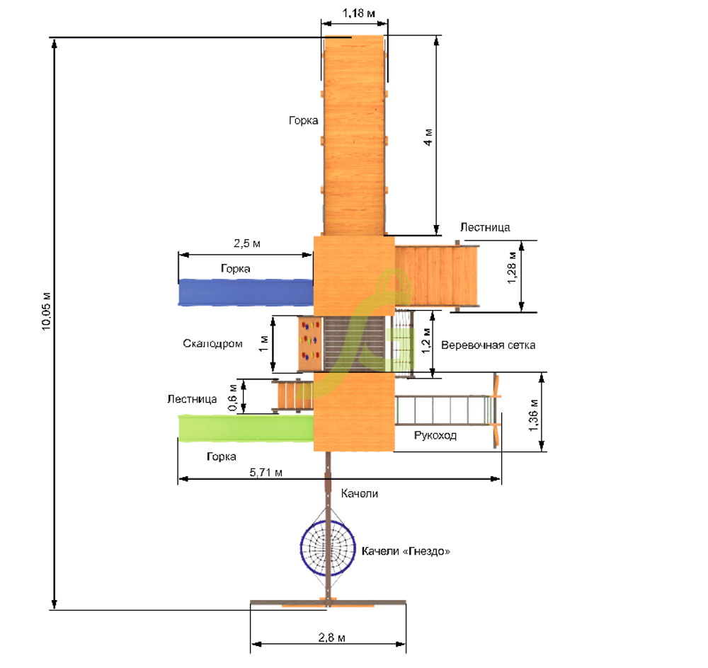 Детская игровая площадка Комбо
