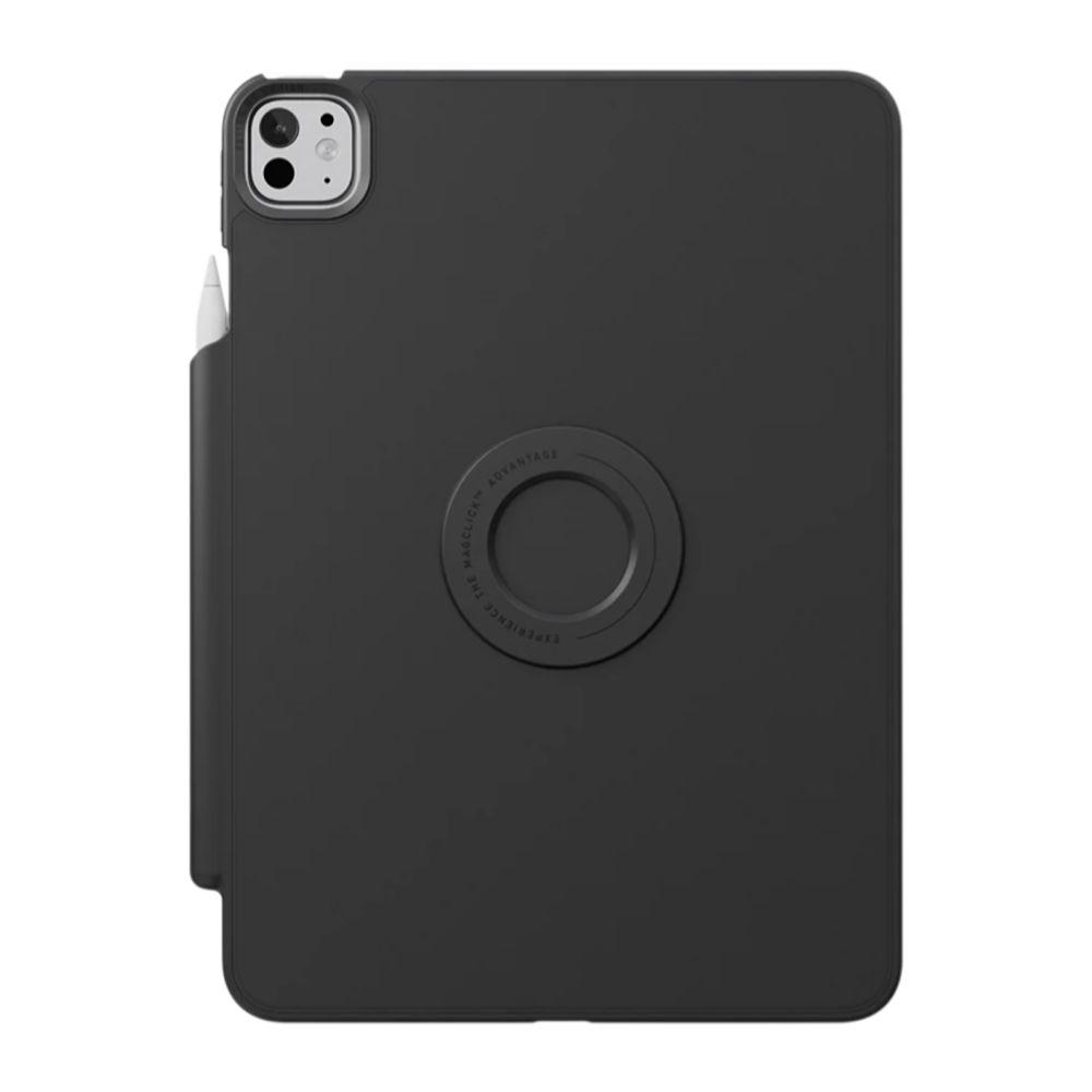 Магнитный чехол-накладка и обложка-подставка Uniq Rovus SnapMount для iPad Pro 13" (M4, M5 | 2024–2025) Гибридный полиуретановый чехол со съёмной обложкой. Есть держатель для Apple Pencil или аналогичного стилуса