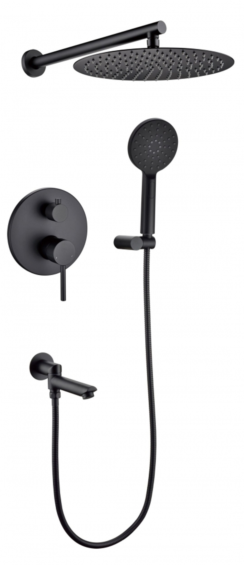 Душевая система Grocenberg GB5001 Черный матовый