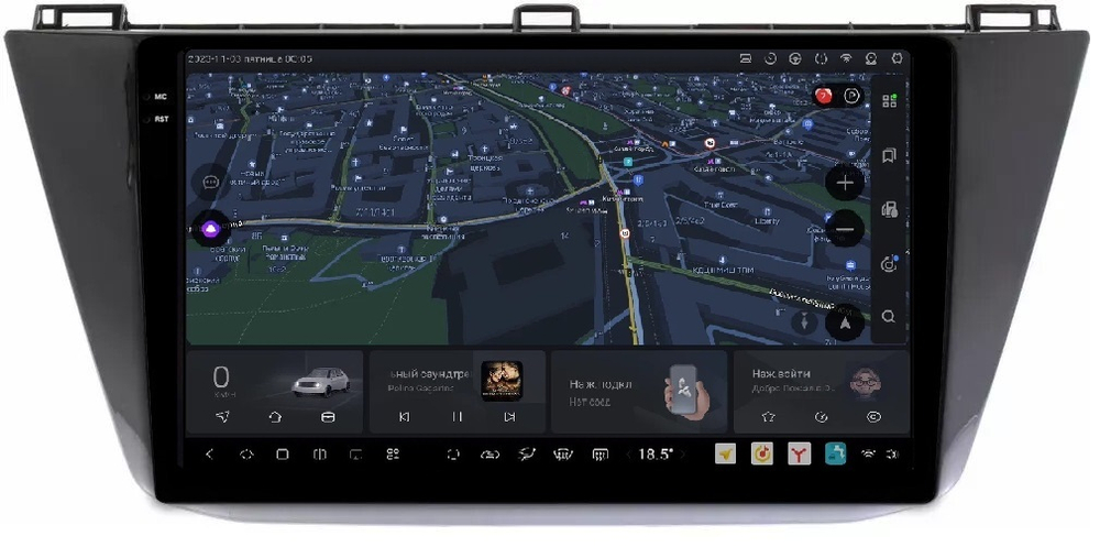 Магнитола для Volkswagen Tiguan 2017+ - Carmedia OL-1913 QLed+2K, Android 13, UIS7870 (DUDU7), CarPlay, SIM-слот