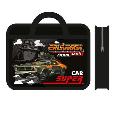 Папка А4 с ручками, пластик "Турбо авто 2023" многоуровневый конгрев (Пчёлка)