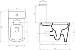 Унитаз-компакт BelBagno Albano безободковый BB120CPR
