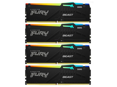 Оперативная память Kingston Fury KF556C40BBAK4-128, DDR5 4х 128ГБ 5600 МГц, DIMM, RTL