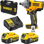 DeWalt DCF891P2T-QW аккумуляторный импульсный гайковёрт (2 x 5 Ач, ЗУ)