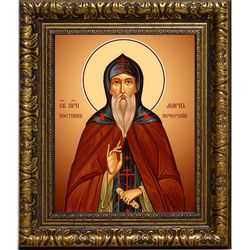 Марк Псково-Печерский преподобный. Икона на холсте.