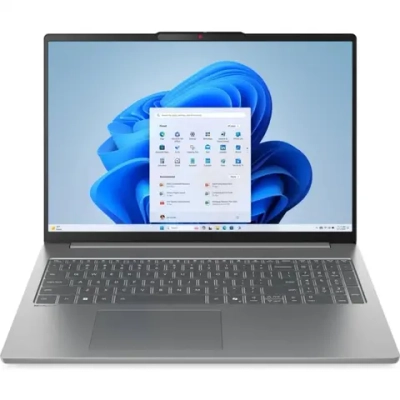 Ноутбук/ Lenovo IdeaPad Slim 5 16AKP10 16"(2880x1800 OLED)/AMD Ryzen AI 7 350(2Ghz)/32768Mb/1024PCISSDGb/noDVD/Int:AMD Radeon 860M/Cam/BT/WiFi/80WHr/war 1y/1.76kg/luna grey/noOS + 100W, RU kbd