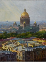 Картина маслом Вид на Исаакиевский собор Туляев
